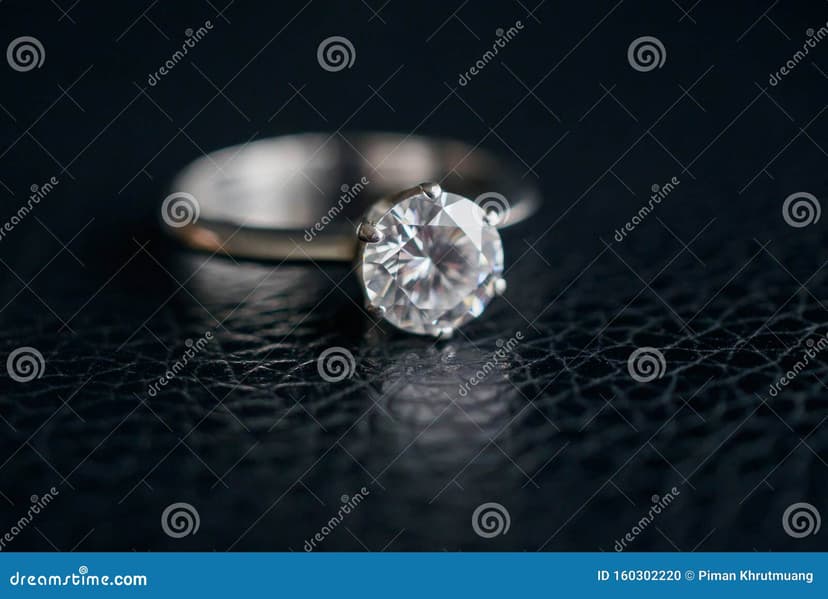 Diamond solitaire engagement ring