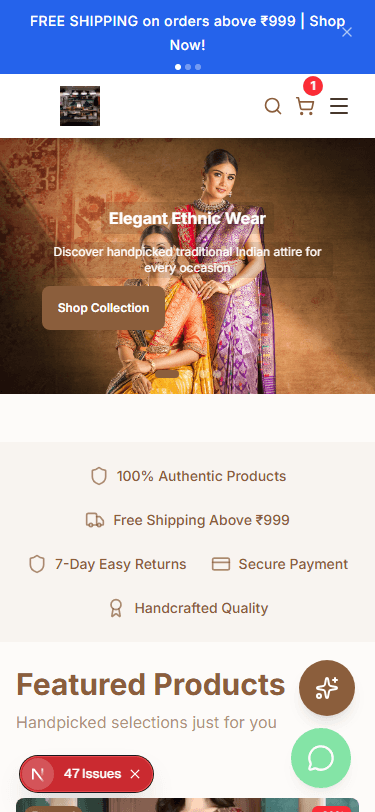StoreBase mobile homepage on a phone